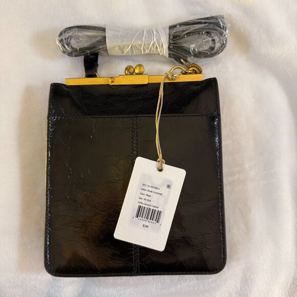 HOBO Vivian Small Crossbody black leather 7 x 8 x 2" NWT - Picture 7 of 12